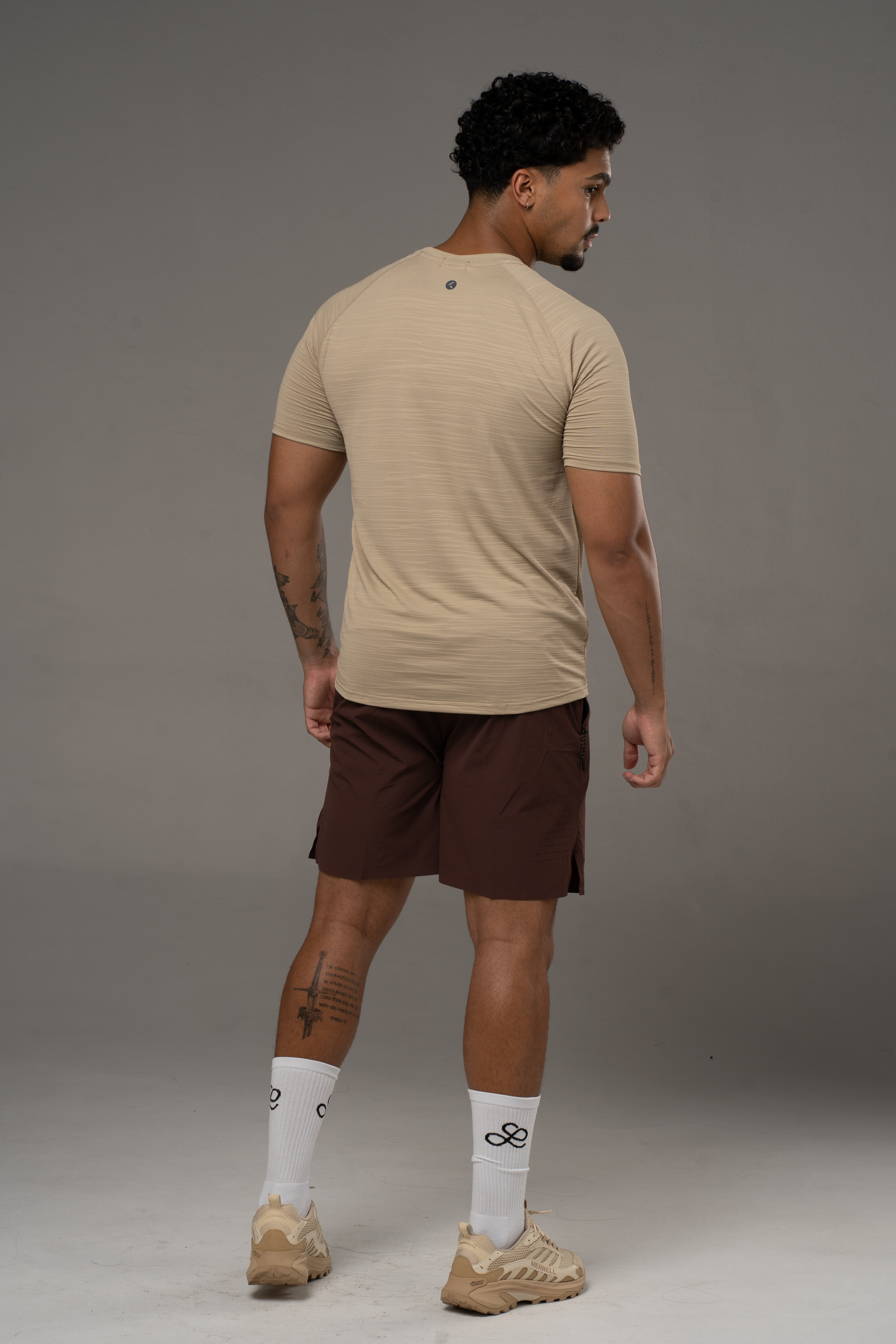 Short Mocha Brown Sport Lifestyle Summer Holiday Padel Tennis Gym Hike Stylish