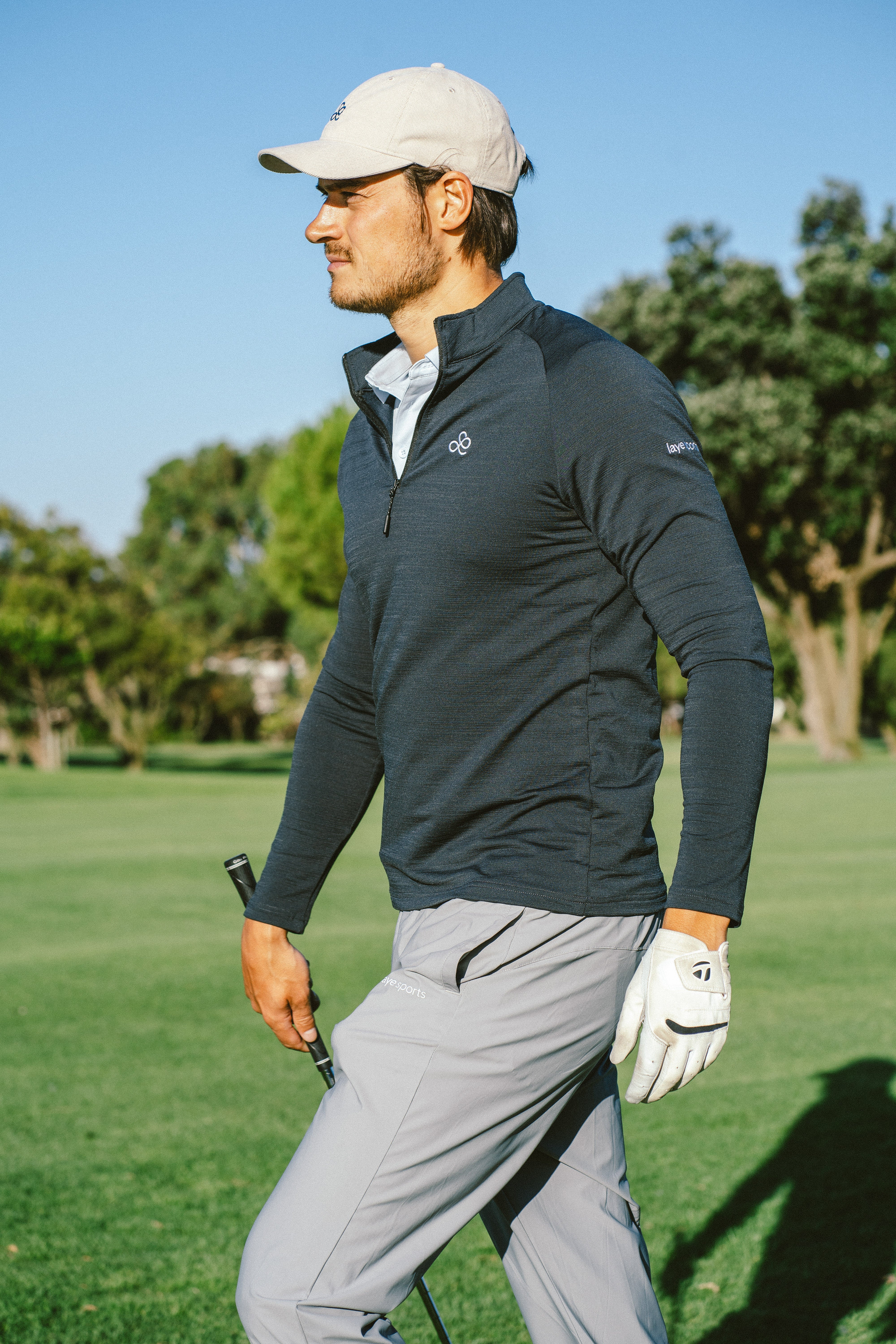 Performance Hybrid Quarter Zip - Dark Grey – laye sports